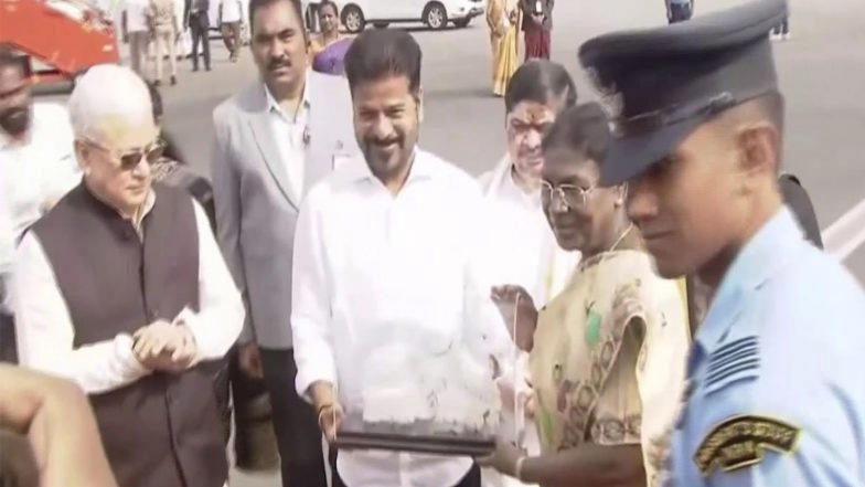 India News | Prez  Murmu Departs for Puttaparthi to Attend Sri Sathya Sai Baba Centenary Celebrations