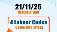 Business News | Mandatory Appointment Letters, Fixed Work Hours, Social Security Benefits Among Key Changes in New Labour Codes