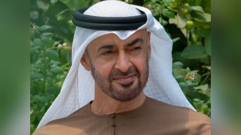 World News | UAE President Begins Working Visit to Bahrain; Welcomed by King Hamad at Sakhir Air Base