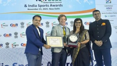 Sports News | Olympian Suma Shirur Wins Sports Coach of the Year (Female) Award at FICCI Turf 2025