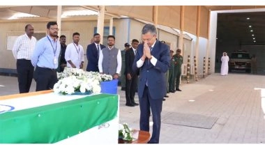 World News | India's UAE Envoy Deepak Mittal, Consul General Satish Sivan Pay Last Respects to Wing Commander Namansh Syal