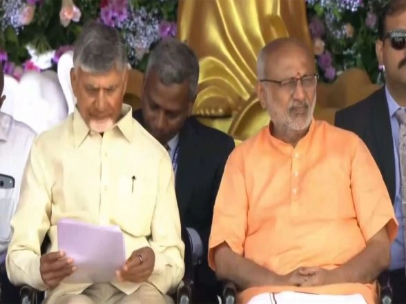 India News | Sri Sathya Sai Centenary: VP Radhakrishnan, CM Naidu Attend Celebrations in Andhra's Puttaparthi