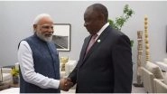 World News | PM Modi Holds Bilateral Meeting with South African President Ramaphosa on G20 Sidelines in Johannesburg