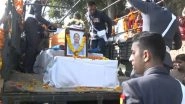 India News | Himachal Pradesh: Mortal Remains of Wing Commander Namansh Syal Reach His Native Village in Kangra