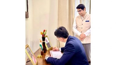 World News | Rajasthan MLA Receives Warm Welcome by Indian Envoy to Bahrain