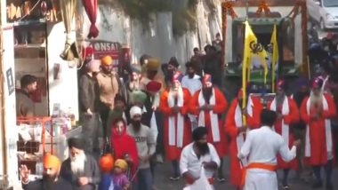 India News | J-K: Devotees Join 'Vishal Nagar Kirtan' in Poonch to Mark 350th Shaheedi Gurpurab of Guru Tegh Bahadur Sahib