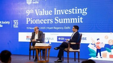 Business News | CFA Society India Hosts the 9th Value Investing Pioneers Summit (VIPS)