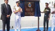 India News | Anti-Submarine Warfare Shallow Water Craft INS Mahe Commissioned into Indian Navy