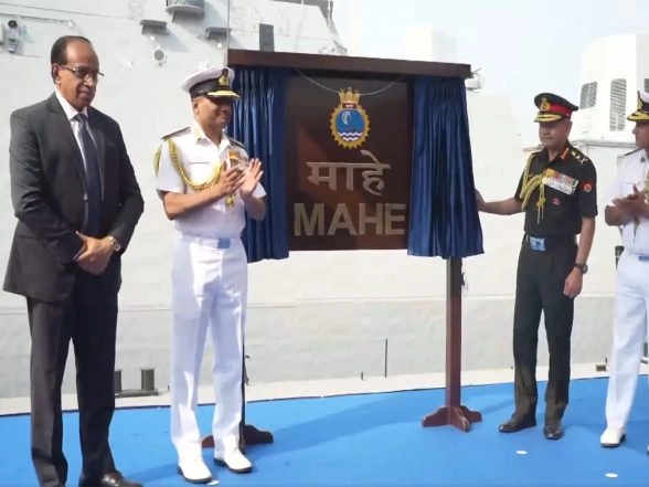 India News | Anti-Submarine Warfare Shallow Water Craft INS Mahe Commissioned into Indian Navy