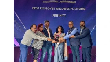 Business News | Finfinity Triumphs as Best Employee Wellness Platform at the HR Tech Summit 2025, Pune