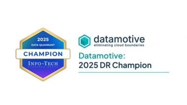 Business News | Datamotive Named Champion in Info-Tech's 2025 Disaster Recovery Orchestration SoftwareReviews Report