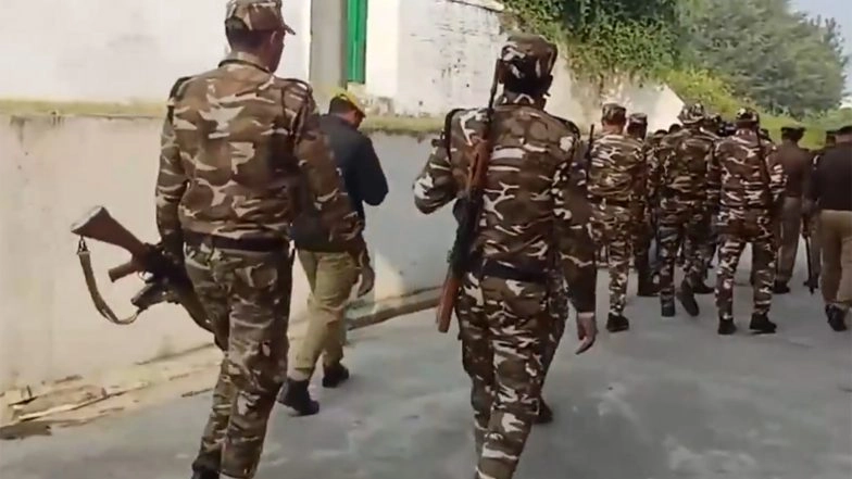 India News | Sambhal Police Holds Flag March as Part of Measures for Sustained Sense of Security Among Residents