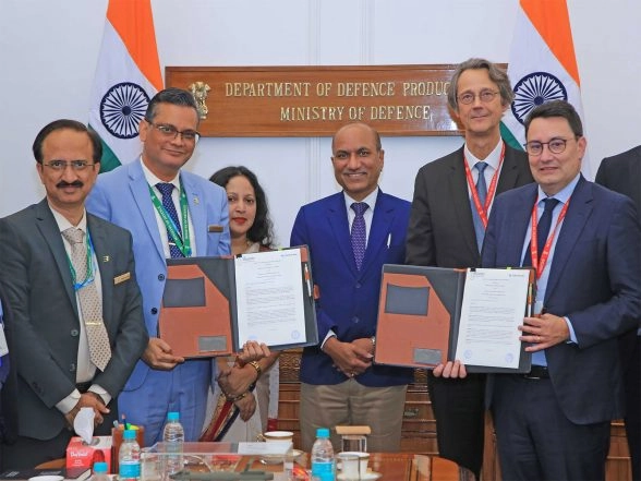 India News | BEL, Safran Electronics Ink Joint Venture Agreement for Production of HAMMER Air-to-ground Weapon in India