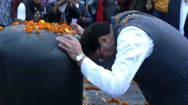India News | Uttarakhand CM Offers Prayers at Ancient Lakhamandal Shiva Temple