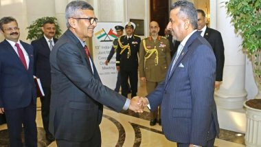 World News | India, Oman Strengthen Defence Ties;  Focus on Logistics Complex, Co-development at JMCC Meet