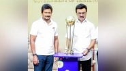 Sports News | Udhayanidhi Stalin Inspects Arrangements at Chennai's Mayor Radhakrishnan Stadium for Men's Junior Hockey World Cup