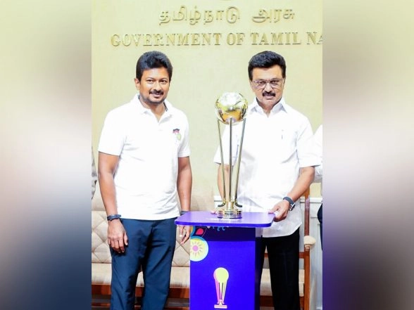 Sports News | Udhayanidhi Stalin Inspects Arrangements at Chennai's Mayor Radhakrishnan Stadium for Men's Junior Hockey World Cup