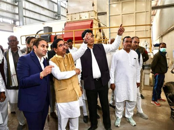 India News | Union Minister Pralhad Joshi Inaugurates Biomass Pellet Plant in Rewari; Boosts Clean Fuel, Rural Jobs and Farmer Income