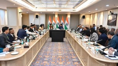 Business News | Piyush Goyal Meets Pharma Stakeholders to Discuss Growth, Regulation Amid Global Tariff Concerns