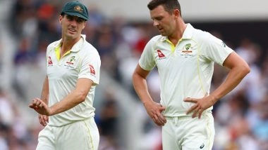 Sports News | Aussie Skipper Cummins Starts Bowling with Pink Kookaburra Ahead of Brisbane Day-night Test, Hazlewood Displays Positive Signs of Recovery