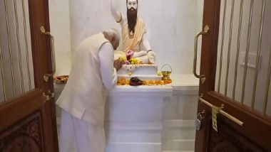 India News | PM Modi Offers Prayers at Saptmandir Ahead of Flag-hoisting at Ayodhya Ram Temple