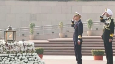 World News | Rear Admiral Mohamed Tahin, Inspector of the Moroccan Royal Navy Pays Tribute at National War Memorial