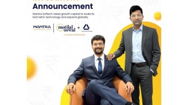 Business News | Mantra Softech Secures USD 14 Million in Private Equity to Advance Innovation in Identity, Security and AI