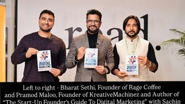 Business News | Founder-to-Founder Talk: Bharat Sethi & Pramod Maloo Decode 'The Start-up Founder's Guide to Digital Marketing' at Kunzum Delhi with HarperCollins