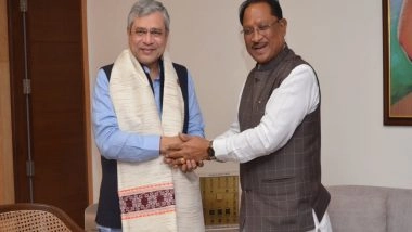 India News | Chhattisgarh CM Meets Railway Minister Vaishnaw; Discusses Strengthening Rail Connectivity