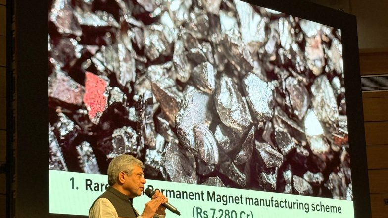 Business News | Cabinet Approves Rs 7280 Crore Rare Earth Permanent Magnets Scheme to Enhance Self-reliance, Promote REPM Ecosystem