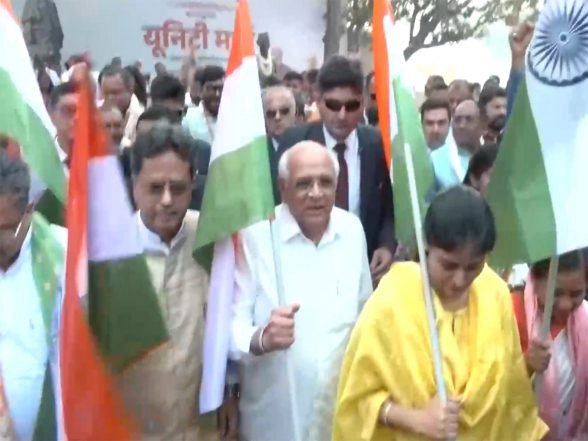 India News | Gujarat CM Bhupendra Patel, Tripura CM Manik Saha Lead Unity March in Anand