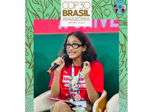 India News | Hyderabad Student Shines at COP30 Climate Summit in Brazil