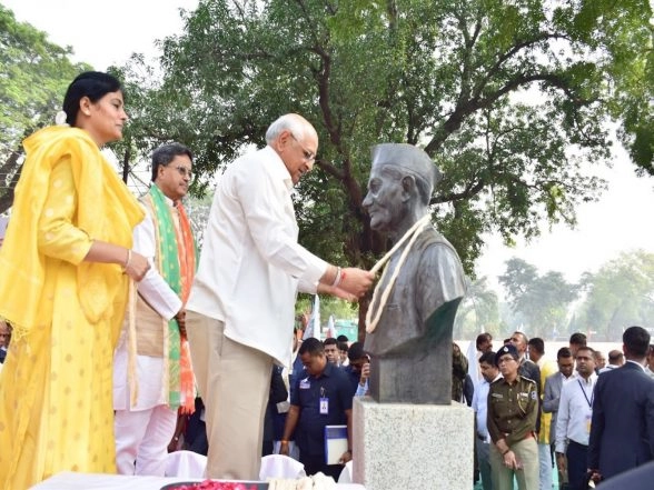 India News | Gujarat CM Patel Pays Tribute to Sardar Patel in Karamsad