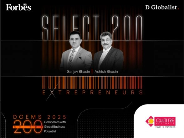 Business News | Culture Holidays Recognised in Forbes India DGEMS 2025 Select 200