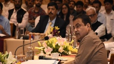 India News | Gujarat: Gadkari, CM Patel Review NHAI Projects, Push for High-quality Construction; Centre to Approve Rs 20K Crores for Highways