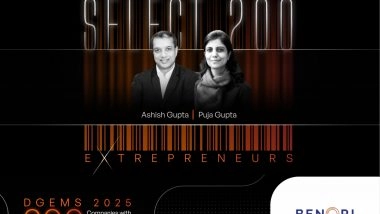 Business News | Benori Recognised in Forbes India DGEMS 2025 Select 200