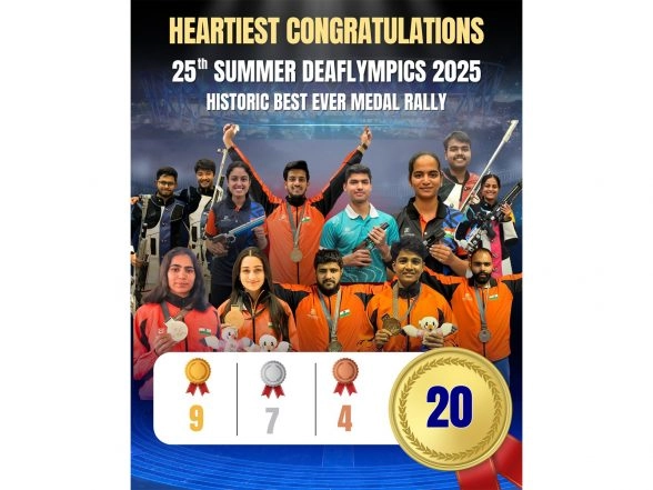 Sports News | PM Modi Lauds Performance of Athletes at Deaflympics in Tokyo