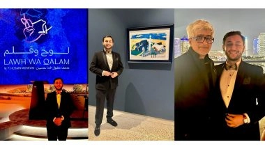 Business News | Vivek Abrol and Abeer Abrol, Were Honoured Guests at the Historic Opening of Lawh Wa Qalam: M. F. Husain Museum in Doha