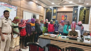 India News | West Bengal: 12 Bangladeshi Nationals, One Indian Held in Murshidabad for Illegal Stay