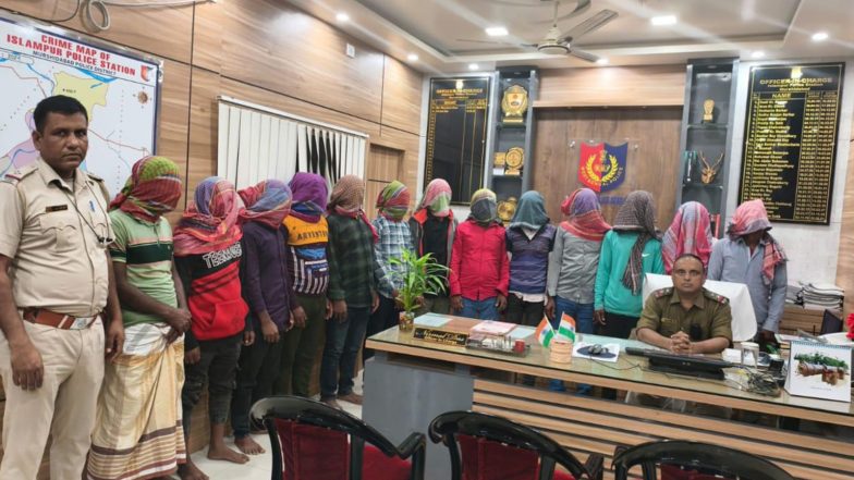 India News | West Bengal: 12 Bangladeshi Nationals, One Indian Held in Murshidabad for Illegal Stay