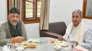 India News | Siddarmaiah Meets DK Shivakumar over Idli-Sambar Breakfast as Karnataka Power Struggle Heats Up