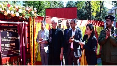 India News | J-K: LG Sinha Lays Foundation to Rebuild 189 Flood-hit Homes in Ramban
