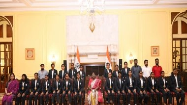 Sports News | Indian Blind Women's Cricket Team, Winners of First-ever T20 World Cup, Call on President Droupadi Murmu