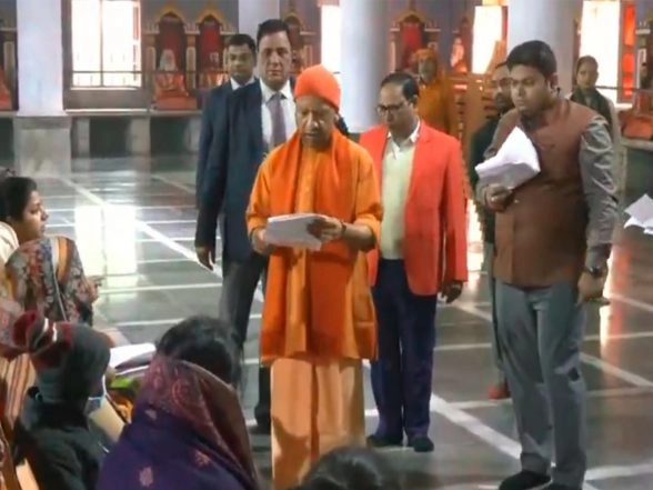India News | UP CM Yogi Addresses Public Grievances, Concerns During 'Janta Darshan' in Gorakhpur