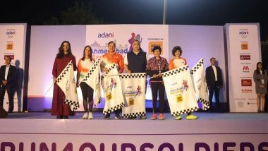 Sports News | Record 24,000-plus Runners Set Pace at 9th Adani Ahmedabad Marathon