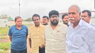 India News | Cyclone Ditwah: Puducherry CM N Rangaswamy Reviews Situation at Uppalam Harbour Beach
