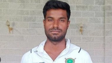 Akash Kumar Choudhary Scores Fastest-Ever Fifty in First-Class Cricket, Hits Eight Sixes in a Row During Meghalaya vs Arunachal Pradesh Ranji Trophy 2025-26 Match (Watch Video)