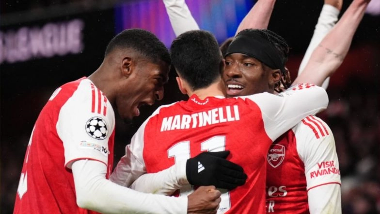 Arsenal 3-1 Bayern Munich, UEFA Champions League 2025-26: Jurrien Timber, Noni Madueke, Gabriel Martinelli Score as Gunners Hand Bavarians First Defeat (Watch Goal Video Highlights)