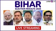 Bihar Election Result 2025 Live Streaming on India Today: Watch News Updates on Bihar Assembly Elections Results, Latest Trends, Winning Candidates and Party-Wise Seat Numbers Bihar Election Result 2025 Live Streaming on India Today: Watch News Updates on Bihar Assembly Elections Results, Latest Trends, Winning Candidates and Party-Wise Seat Numbers