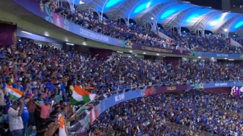 Fans Sing Along As ‘Vande Mataram’ Song Played As India Win ICC Women's World Cup 2025 Title After Beating South Africa in Final (Watch Video)